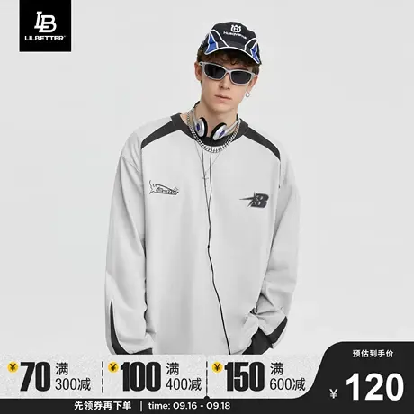 LiLbetter长袖t恤男秋季新款潮牌高级衣服潮流个性帅气宽松上衣LB图片