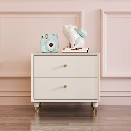 顾家家居儿童床头柜男孩卧室实木抽屉式置物柜简易2层收纳储物柜商品大图