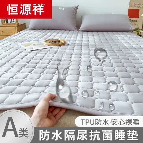 恒源祥防水隔尿单件夹棉床垫软垫褥子薄款席梦思保护罩防尘床单罩图片