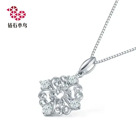 Zbird/钻石小鸟-18K金钻石挂坠-花圃-吊坠项坠挂件不含链-NGN26商品大图