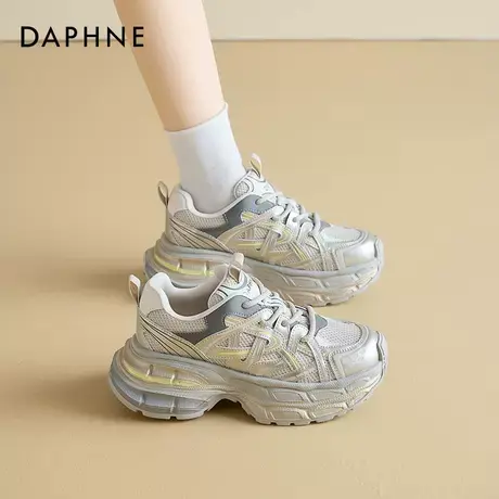 达芙妮老爹鞋女款网面夏季透气增高厚底女鞋2025新款超火运动鞋子商品大图