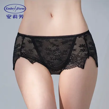 安莉芳夏季花卉蕾丝透气低腰性感三角裤女士舒适包臀内裤EPW0295商品大图