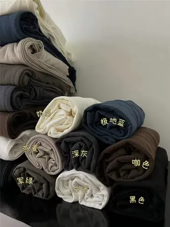 纯色一道杠韩版修身弹力细羊毛半高领长袖T恤内搭打底衫女2023秋图片