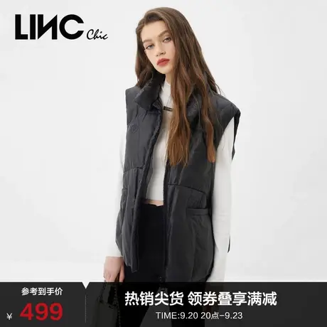 LINCCHIC金羽杰羽绒服女休闲百搭软糯轻薄羽绒马甲女款Y21305073图片
