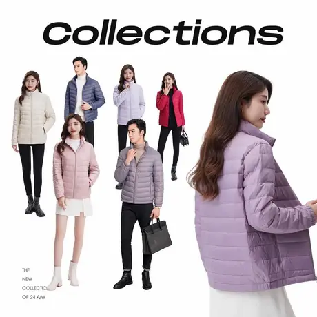 雪中飞羽绒服女短款2025新款冬季轻薄保暖白鸭绒外套时尚百搭显瘦图片