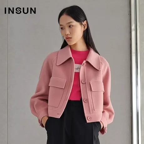 恩裳春季纯双面呢韩版小个子毛呢外套商品大图