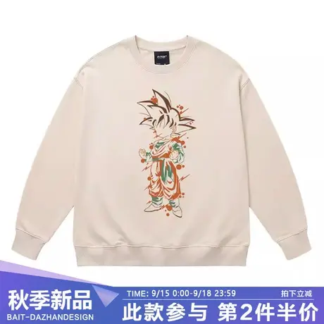 日系创意七龙珠动漫悟空联名周边圆领卫衣男女2023年秋冬潮流上衣商品大图