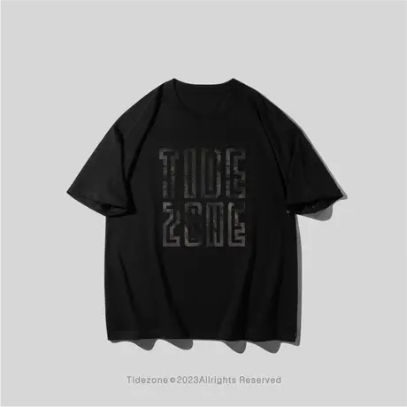 Ohlyah潮牌无性别男装大码国潮简约宽松短袖T恤潮流ins半袖春夏款商品大图