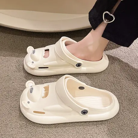 洞洞鞋女款夏季外穿两用包头半拖鞋高级感防滑护士办公室凉鞋夏天图片