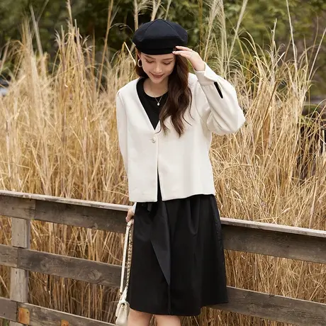 ITISF4/艾夫斯一粒扣优雅衣外套商品大图