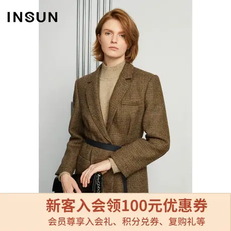 恩裳商场同款冬季挺括有型上衣时尚复古感西装女士图片