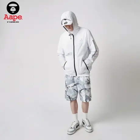 Aape旗舰店男装春夏多彩工装口袋猿颜字母潮流短裤6961XAK商品大图
