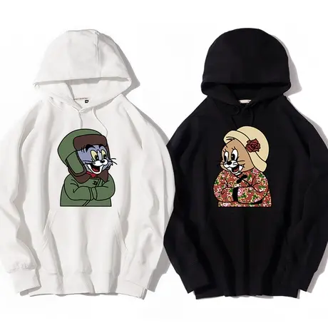 秀洛东北大花袄恶搞猫和老鼠衣服动漫连帽套头卫衣男装外套上衣服商品大图