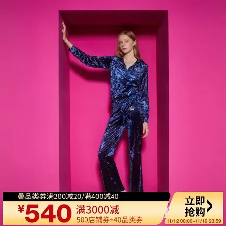 Juicy Couture橘滋女装新款女装午夜星光渐变珠片绣丝绒外套图片