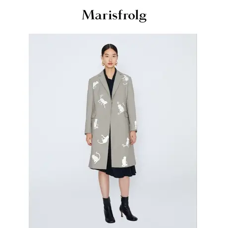 【奥莱清仓保暖季特价 】玛丝菲尔毛呢外套商品大图