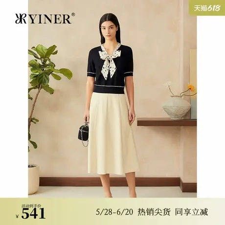 YINER音儿专选2025春季新款毛针织衫8C65106206商品大图