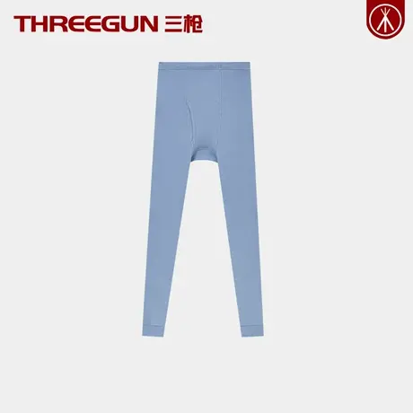 三枪100%纯棉男士薄款秋裤女士保暖裤全棉单裤春秋款情侣打底裤商品大图