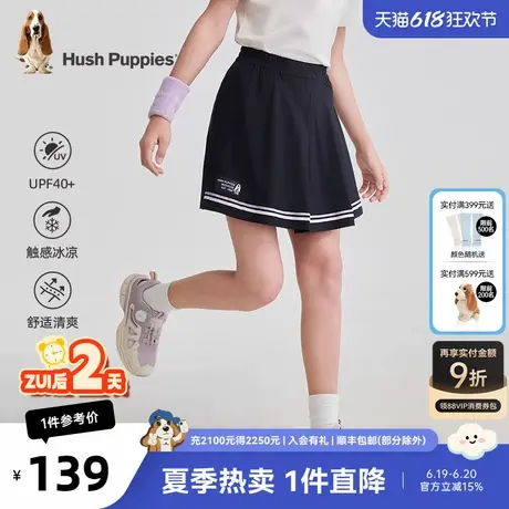 暇步士童装女童短裤2025夏装新款大童甜美裙裤儿童学院风运动裤子商品大图