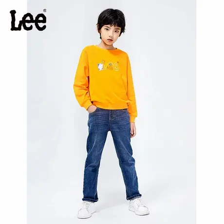Lee童装彩色logo印花套头卫衣男童2025年秋季新款休闲圆领上衣图片