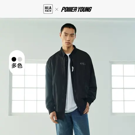HLA/海澜之家POWER YOUNG夹克2023春新款棒球领多口袋拉链外套商品大图