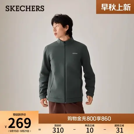Skechers斯凯奇2025年秋季新款男士常规版型针织外套商品大图