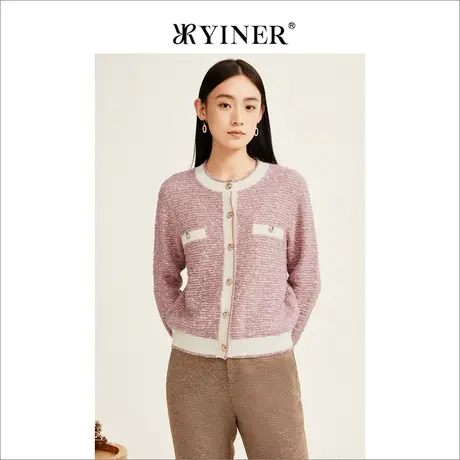 【小香风】YINER音儿女装2022冬季新款毛针织衫商品大图