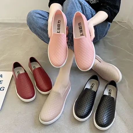 成人雨鞋女时尚款外穿夏雨靴防水胶鞋厨房防滑水鞋短筒女款防水鞋商品大图