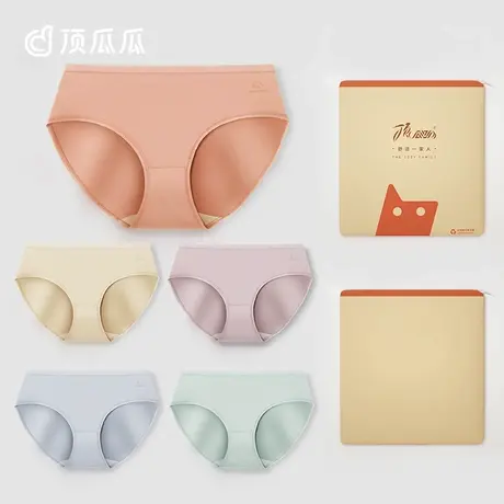 纯棉内裤女顶瓜瓜新疆棉性感无痕抗菌大码中腰透气女士三角短裤头商品大图