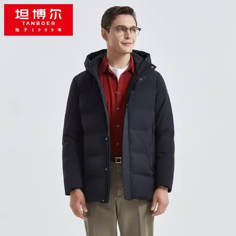 【商场同款】坦博尔羽绒服男商务加厚压胶冬防寒外套TA211569图片