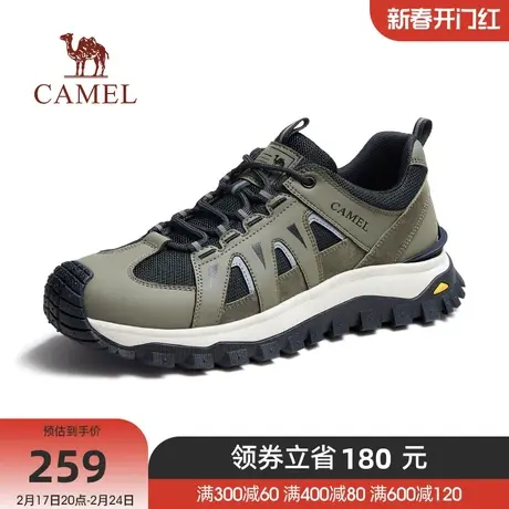 骆驼秋冬季新品男鞋网面透气徒步户外厚底时尚休闲男款运动鞋商品大图