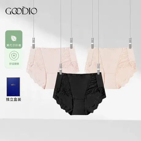 歌帝歌帝【直播专享】莫代尔蕾丝内裤女士中高腰收腹GDB8010图片