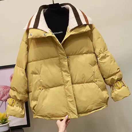 短款棉服女冬季棉袄2023年新款学生韩版宽松面包服加厚棉衣外套潮图片
