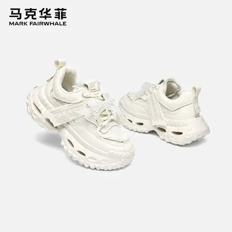 马克华菲轮胎鞋女厚底老爹鞋2025春夏新款增高透气运动休闲鞋女商品大图