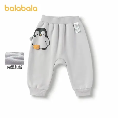巴拉巴拉balaOne宝宝裤子儿童长裤2025秋冬新款加绒pp裤保暖萌趣商品大图