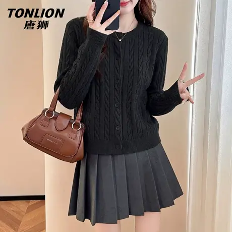 唐狮官方针织衫外套女2026新款春季毛衣开衫独特漂亮巨好看上衣VC图片