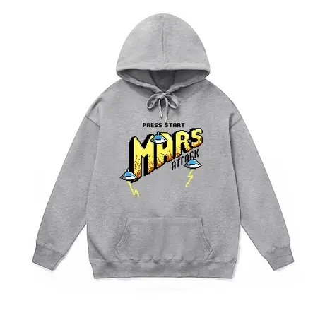 vibe街头设计感学生帽衫卫衣小众潮牌嘻哈像素字母套头连帽上衣冬图片