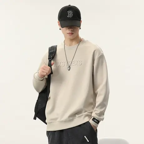 潮牌秋季男装卫衣高档男士卫衣加绒可选秋冬款男士休闲潮流卫衣商品大图