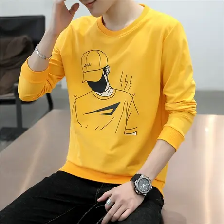 卫衣男士秋季2023年新款潮流潮牌长袖T恤宽松春秋男装百搭上衣服商品大图