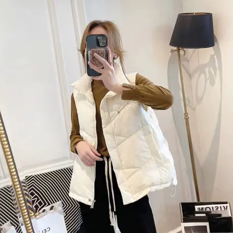 羽绒棉马甲外套女秋冬短款韩版宽松百搭坎肩外穿背心马夹面包服潮图片