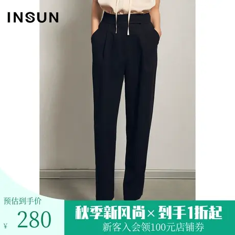 恩裳夏季商场同款直筒裤休闲时尚轻薄日常职业西裤商品大图