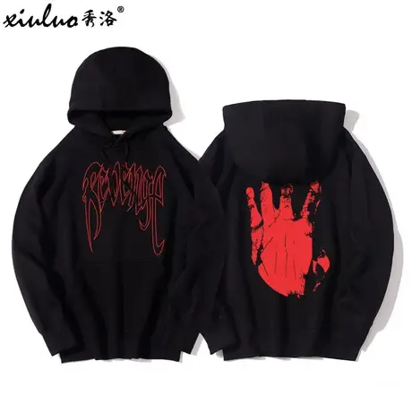秀洛Revenge衣服Hoodie卫衣连帽衫男女xxxtentacion限量上衣商品大图