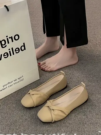 玛丽珍晚晚风温柔软底瓢鞋单鞋夏2023春秋奶奶百搭平底休闲女鞋子商品大图