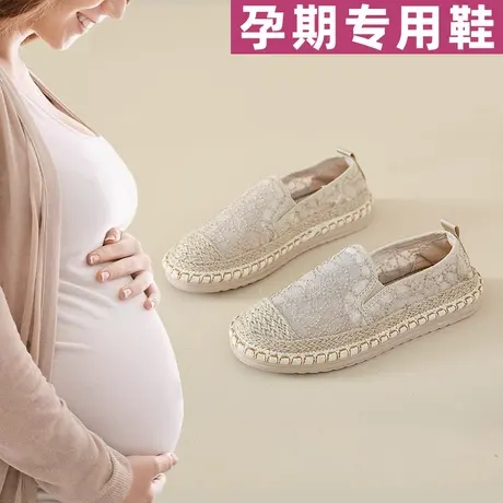 老北京布鞋女2025新款夏季外穿女鞋软底一脚蹬渔夫鞋孕妇平底单鞋图片