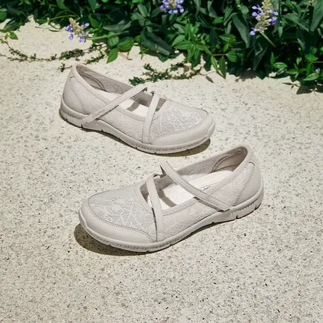 Skechers斯凯奇女鞋春夏季款玛丽珍单鞋网面透气休闲一脚蹬100366商品大图
