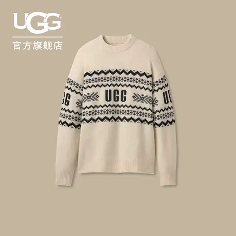 UGG秋季新款女士时尚舒适保暖圆领费尔岛图案休闲针织毛衣1171483图片