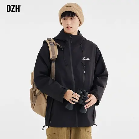 男士户外冲锋衣男款秋季外套男春秋款情侣款休闲夹克登山服防风衣商品大图