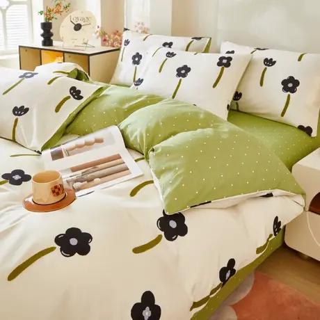 恒源祥全棉印花被套单被套单人150*200亲肤学生宿舍被罩四季通用商品大图