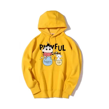 秀洛蜡笔小新联名卫衣男春秋款潮ins2022新款男潮牌动漫连帽衣服商品大图