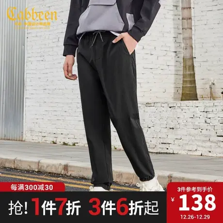 卡宾男装休闲裤秋冬新款束脚长裤反光抽绳机能户外潮流F商品大图