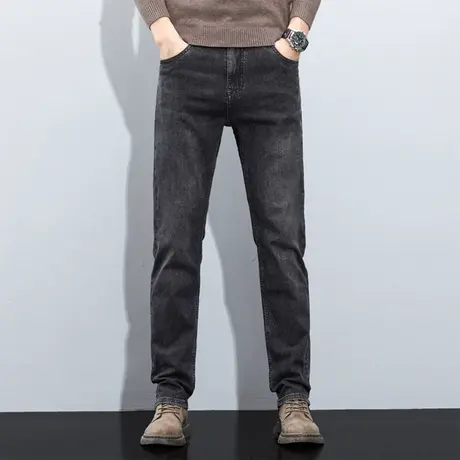 真维斯Z+男装 潮流直筒牛仔裤男士美式休闲显瘦牛仔长裤X图片